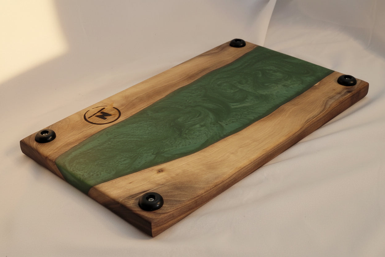Evergreen Cascade Handmade Black Walnut Charcuterie Board