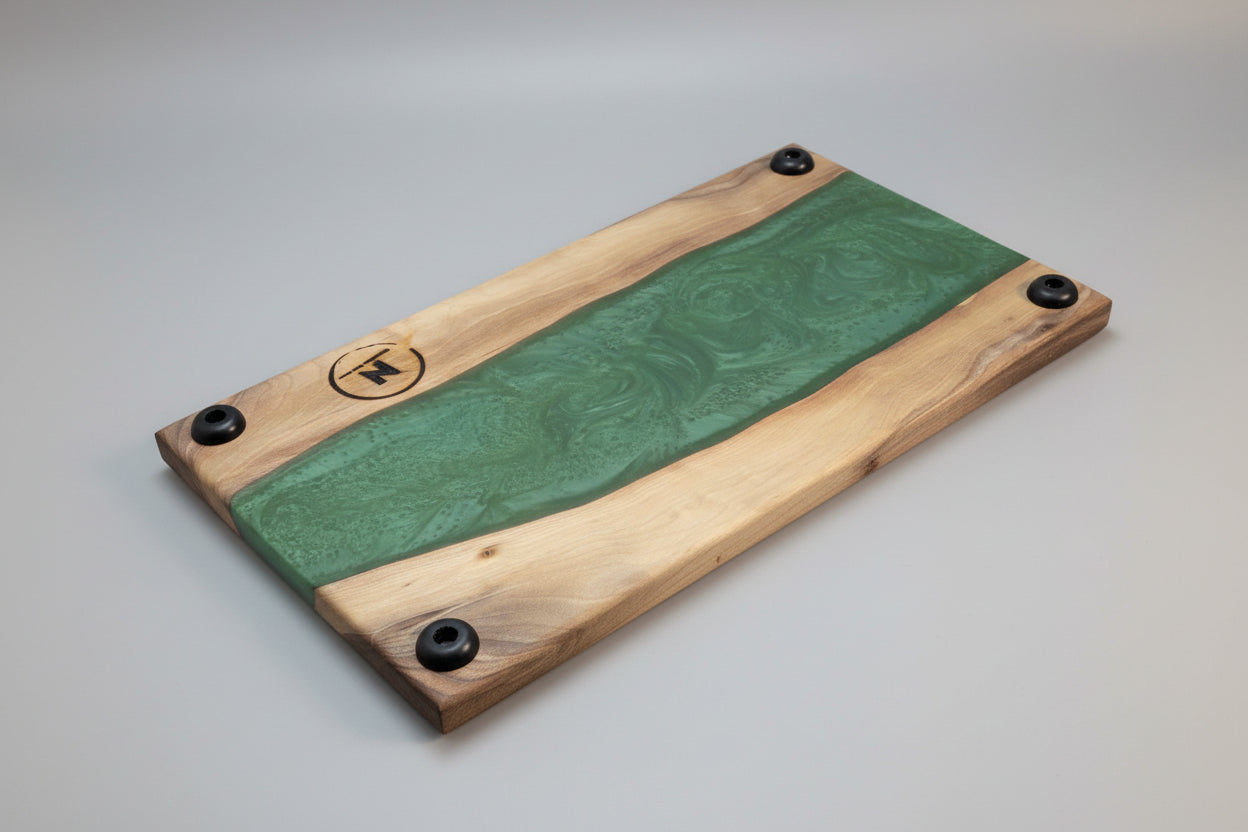 Evergreen Cascade Handmade Black Walnut Charcuterie Board