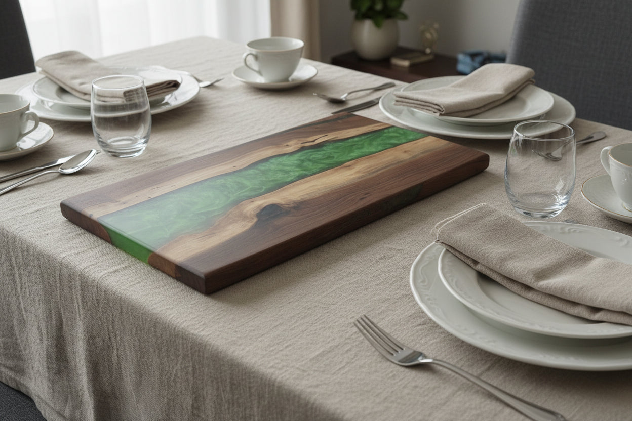 Emerald River Handmade Black Walnut Charcuterie Board