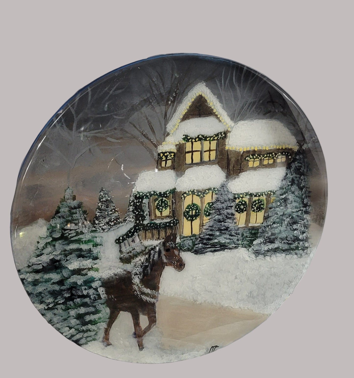 Snowy Cottage Stroll – Enchanting Winter Wonderland Handmade