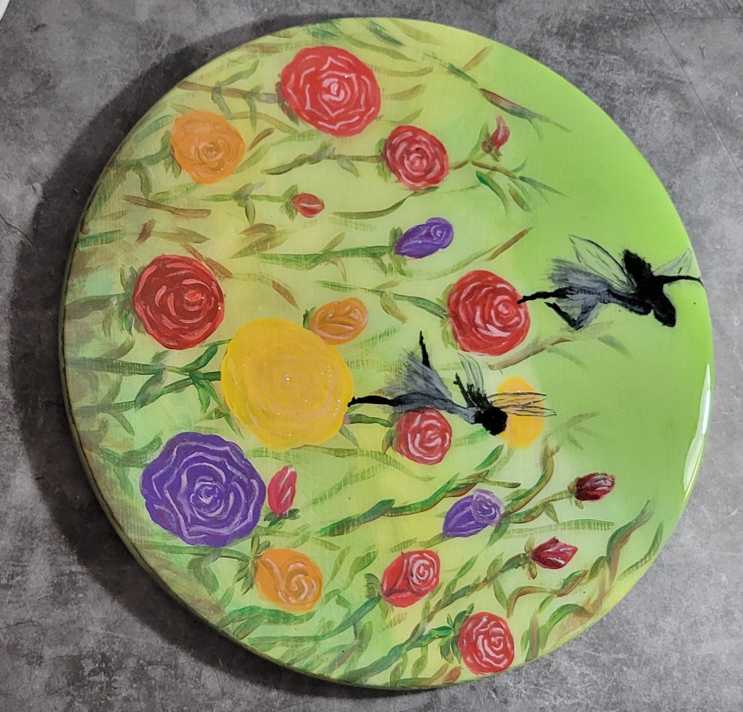 Whimsy in Bloom Fairy Garden Wall Art - Handmade with Love