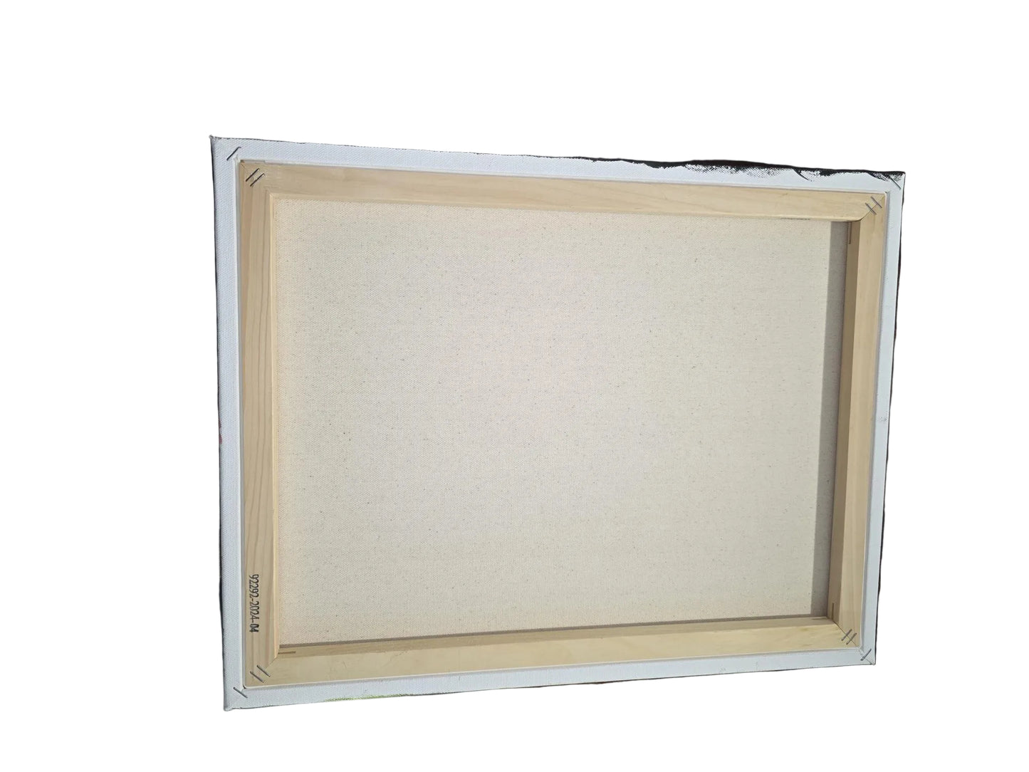 Wooden picture frame on a wooden surface
