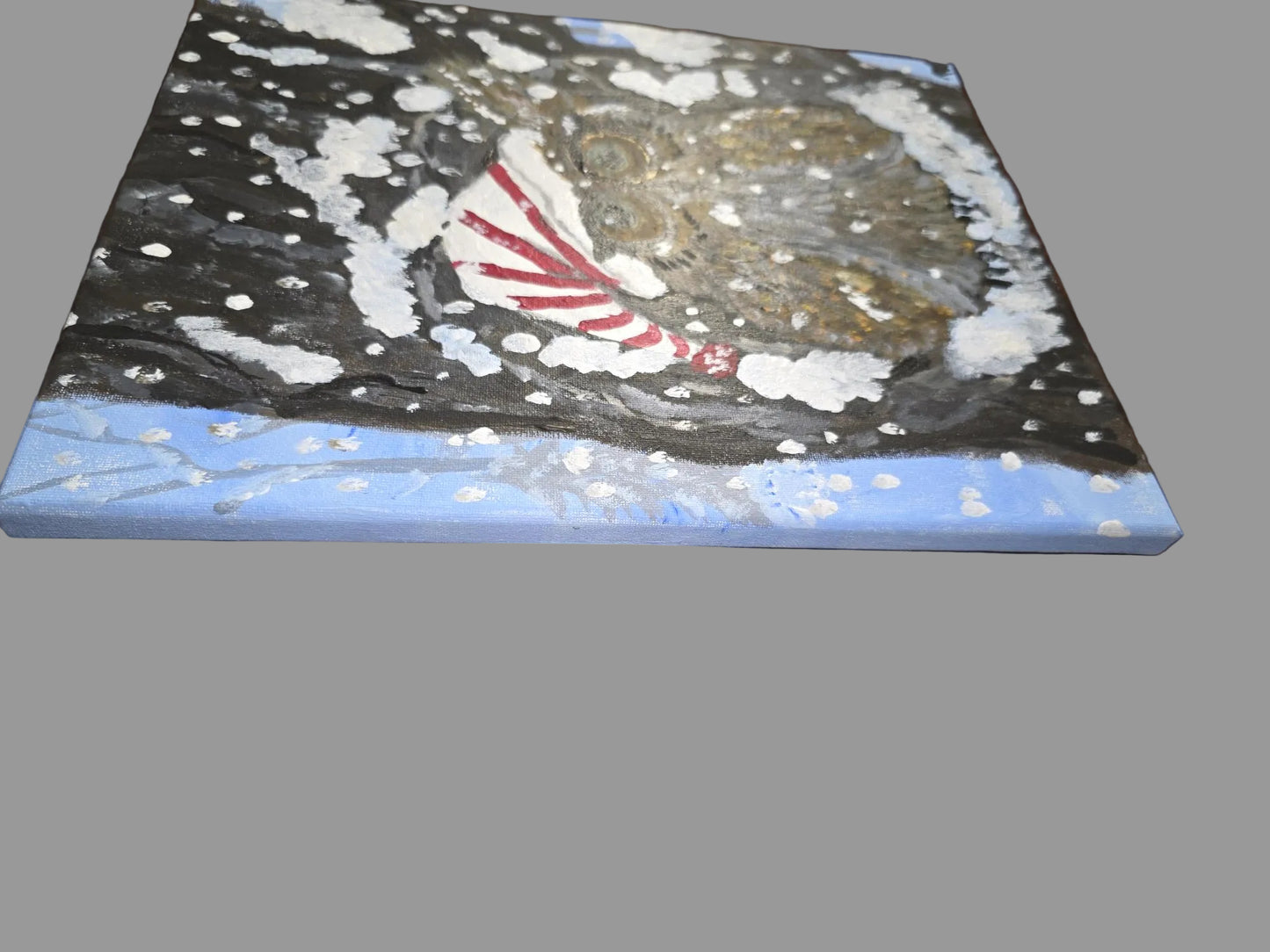 Snowcap Watch – Winter Owl Canvas Wall Art