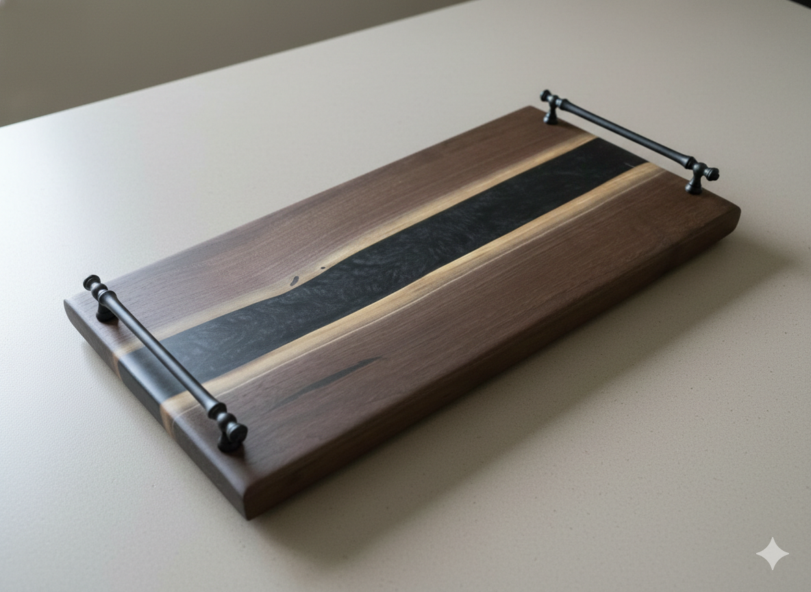 Dark River Reserve – Black Walnut Charcuterie Board