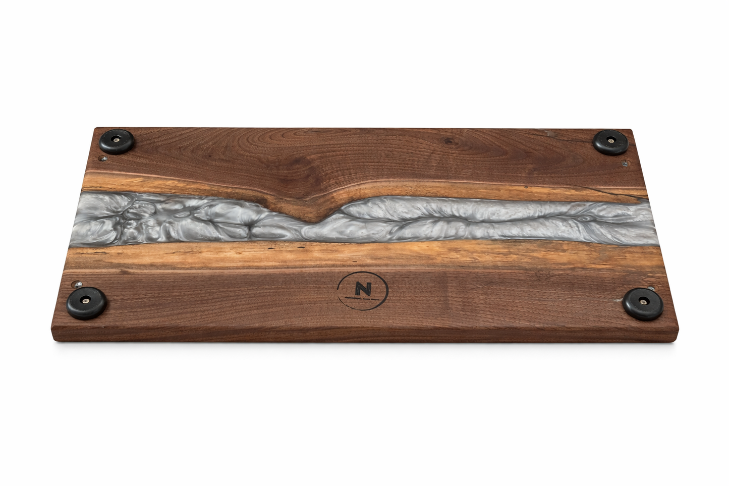 Silver Tides – Black Walnut Charcuterie Board