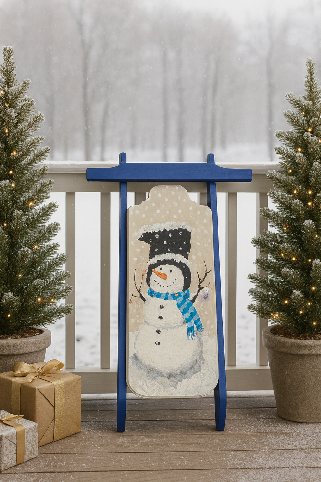 Frost & Jolly – Winter Snowman Sled
