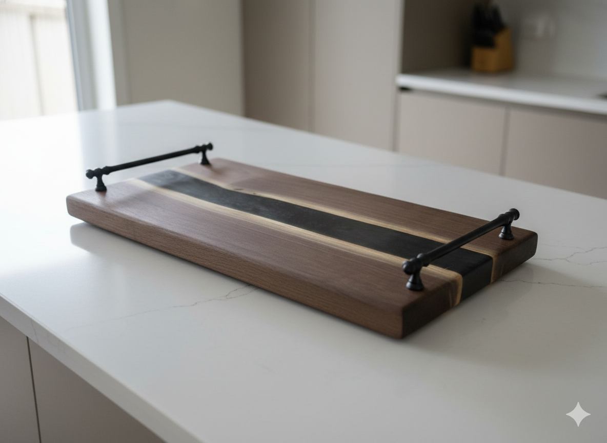 Dark River Reserve – Black Walnut Charcuterie Board
