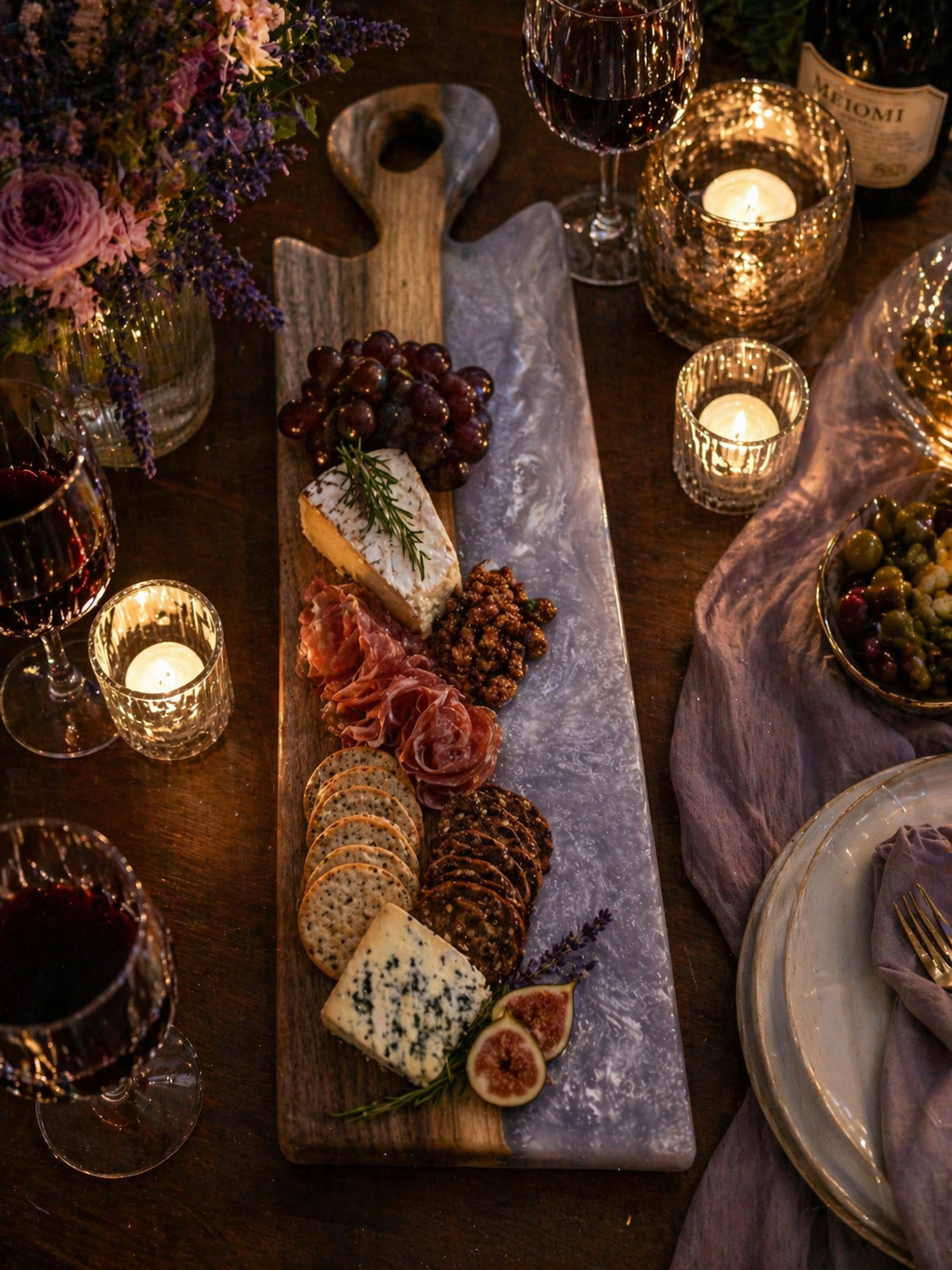Lavender Twilight Charcuterie Board