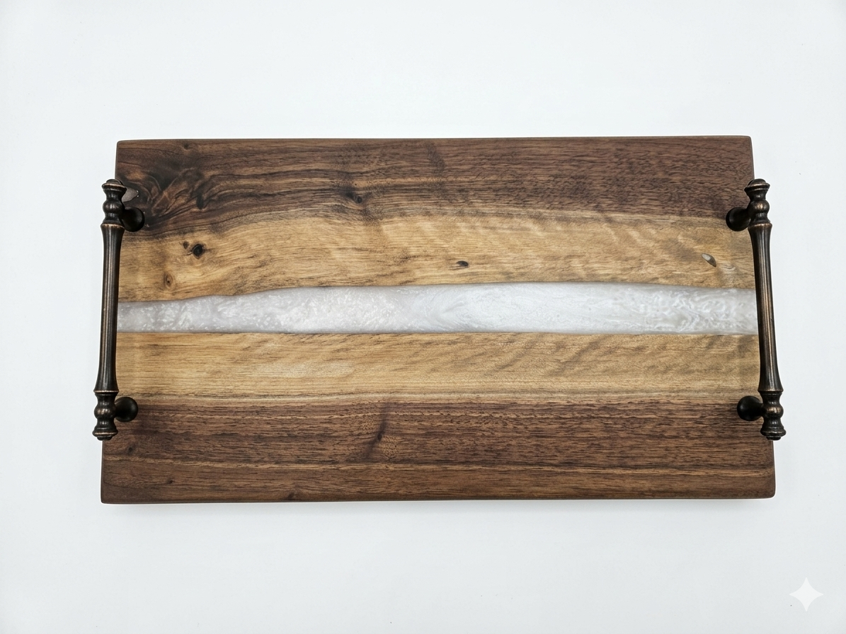 Moonlight Stream Walnut Charcuterie Board