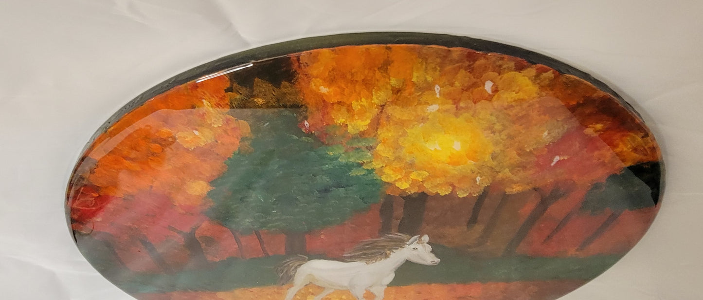 Autumn Escape Horse in fall foliage