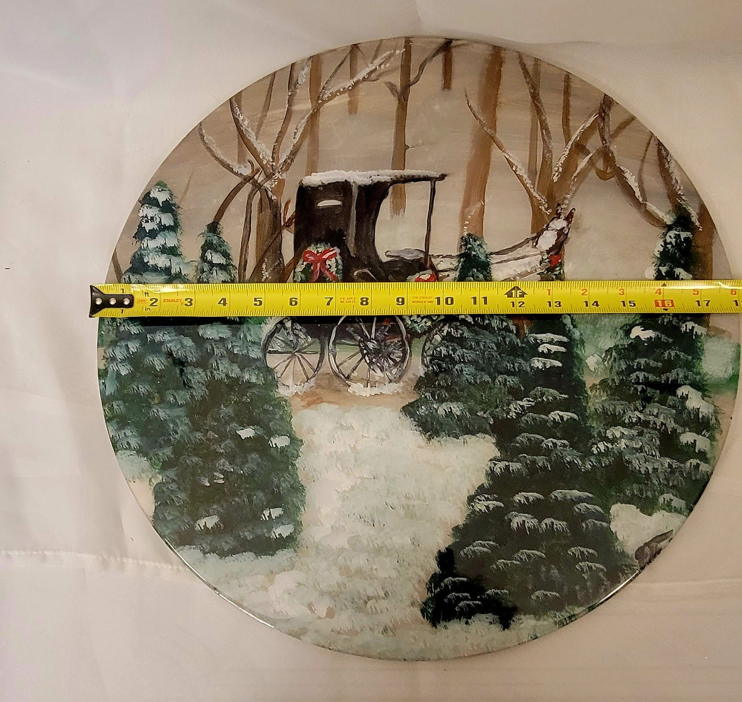 Enchanted Winter Eve Hand painted Wall Art
